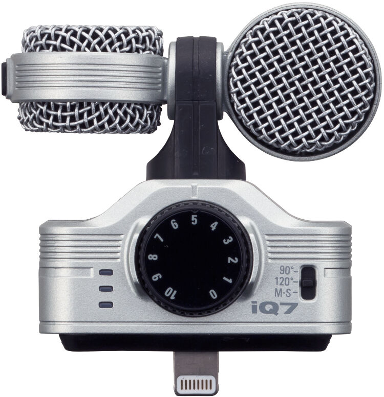 ZOOM Gravador iQ7 - Microfone est�reo Mid-Side para iOS