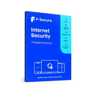 F-Secure Internet Security 3-licens för Windows, Mac, iPhone, Android, iPad