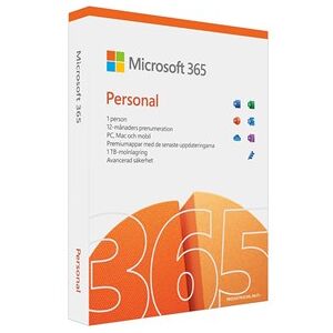 Microsoft M365 Personal Swedish EuroZone Subscr 1YR Medialess P8