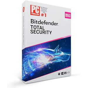 Bitdefender Total Security 2024 - 3 Devices 1 year Subscription PC/Mac Activation Code by Mail