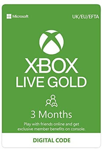 Xbox Live Gold  3 - Month Membership [Digital Download Code]