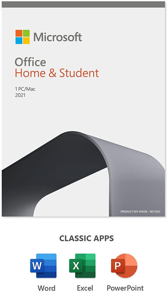 Microsoft Office 2021 Home & Student Retail 1 Licence Medialess 79G-05388