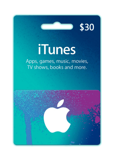 Apple iTunes Gift Card 30 USD iTunes Key NORTH AMERICA