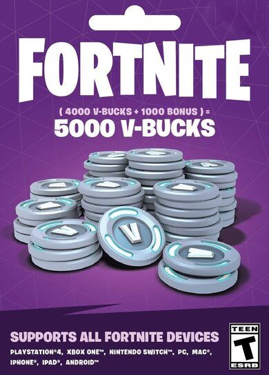 Epic Games Fortnite - 5000 V-Bucks Gift Card Key GLOBAL