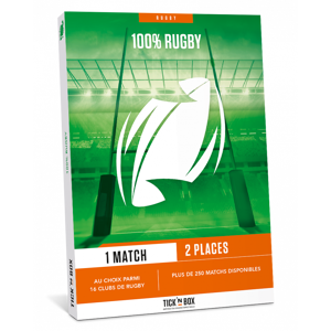 Billets match de l’ensemble de nos partenaires rugby – Coffret cadeau Tick’nBox – 2 à 6 places pour un match. Tick’nBox est revendeur officiel de l&#0 - Publicité