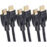 Amazon Basics PBH-48914 High Speed HDMI-kabel 2.0, ethernet, 3D, 4K video afspelen en ARC, 0,9 m, 3-pack, zwart