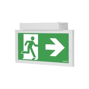 AWEX Emergency lighting fitting INFINITY II AC LED 1W 3h dual-purpose AT gray IF2ACS/1W/BSA/AT/GR - IF2ACS/1W/BSA/AT/GR