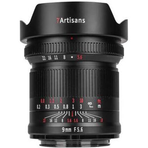 7Artisans 9mm f/5.6 för Leica L   Fullformat Vidvinkelvy: 132°