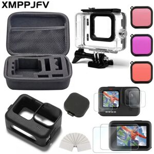 Unbranded (XMV6610D) Accessories Kit for Gopro Hero 12 11 10 9 Black Carrying Bag Waterpro