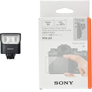 Sony HVL-F28RM - A powerful yet compact wireless radio control flash & PCKLG1.SYH Screen Protect Sheet for Alpha9 - Glass