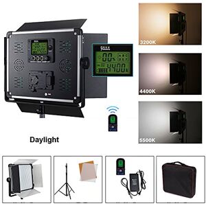 YIDOBLO 3 Packs Professional Bi-color DimmableE-1080 LED Video Light for Studio,YouTube,Product Photography,Video Shooting,Durable Metal Frame,with U Bracket and Barndoor,3200-5600K,CRI 96+