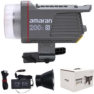 FOMITO Aputure Amaran 200x S 200W Ultra-High SSI Bi-Color Bowens Mount Point-source LED 2700K-6500K, App Control Built-in 9 Lighting Effects DC/AC Power Supply