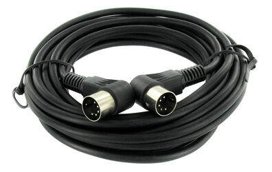 pro snake Midi-Cable 5 Black