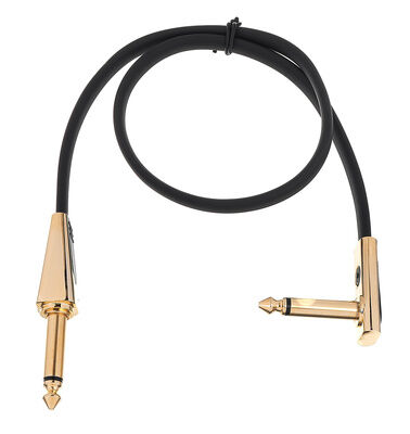 Rockboard Flat Looper/Switch Cable 40 cm Black with gold