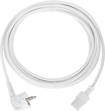 Stairville IEC Power Cable 5,0m WH angled White