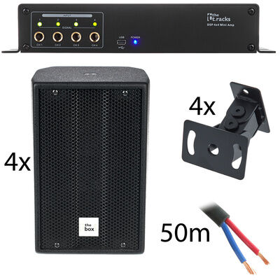 the box pro Achat 104/4x4 DSP Amp Bundle Black