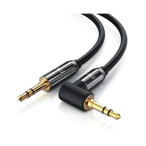 Primewire AUX zu 3,5-mm-Klinke Audio-Kabel 90° gewinkelt, HiFi Klinkenkabel Verbindungskabel  für Audiogeräte - 2m