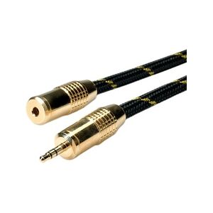 ROLINE GOLD 3,5mm Audio-Verlängerungskabel ST/BU, Retail Blister, 10 m