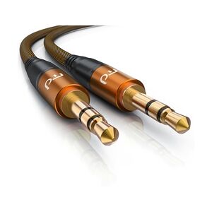 Primewire 3,5-mm-Klinke Audio-Kabel, AUX, Klinkenkabel, Metallstecker, Klinke Verbindungskabel, Audiokabel - 2m