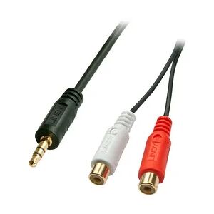 Lindy 35678 Audio-Kabel 0,25 m 2 x RCA 3.5mm Schwarz, Rot, Weiß