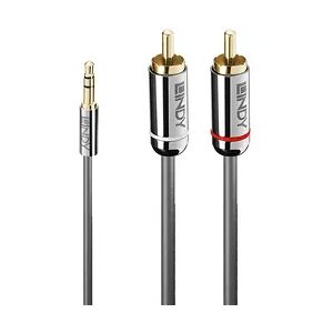 Lindy 35333 Audio-Kabel 1 m 3.5mm 2 x RCA Anthrazit