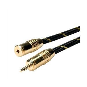ROLINE GOLD 3,5mm Audio-Verlängerungskabel ST/BU, Retail Blister, 10 m