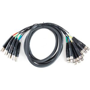 MUSIC STORE MC-08 8-fach Multicore 3m XLR-female / XLR-male - Multicorekabel