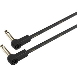 Adam Hall Cables K4 Irr 0015 Flm - Flaches Audiokabel, 6,3 Mm Mono-Goldstecker, 0,15 M