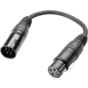 Adam Hall Cables K3 Dgf 0020 Dmx Adapter Xlr Male 5 Pol Auf Xlr Female 3 P