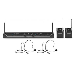 LD Systems U305 Bph 2 - Dual - Funkmikrofon System Mit 2 X Bodypack Und 2 X Headset - 584 - 608 Mhz