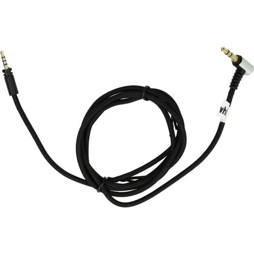 VHBW Audio aux Kabel Ersatz für Sennheiser 564549 für Kopfhörer – Audiokabel 3,5 mm Klinkenstecker, 120 cm, Schwarz – Vhbw