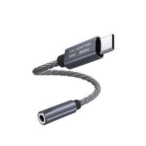 INF 32bit / 384kHz High Definition USB C til 3,5 mm lydadapterkabel