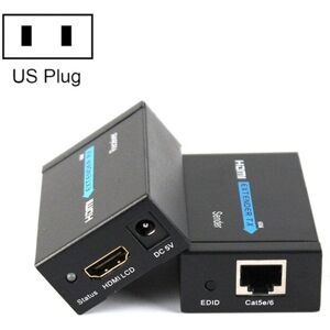 Shoppo Marte HDY-60 HDMI to RJ45 60m Extender Single Network Cable to For HDMI Signal Amplifier(US Plug)