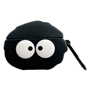 Generic Beats Studio Buds cute cartoon design silicone case - Black Coal Ball
