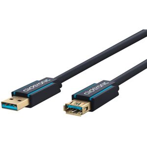 ClickTronic Förlängningskabel USB-A Premiumkabel   USB A hane  USB A hona   3,0 m   5 Gbit/s