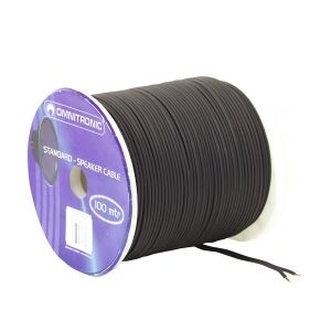 Omnitronic Speaker cable 2x1.5 100m bk TILBUD NU højttalerkabel højttaler kabel