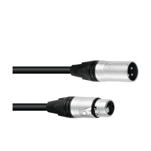 PSSO DMX cable XLR 3pin 15m bk Neutrik TILBUD løftdenløsem kabel løft løse den