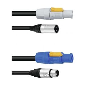 PSSO Combi cable DMX PowerCon/XLR 10m TILBUD NU løftdenløsem kabel løft løse den