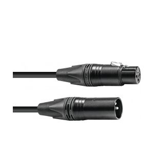 PSSO DMX cable XLR 3pin 5m bk Neutrik black connectors løftdenløsem sorte kabel