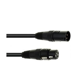 EuroLite DMX cable XLR 3pin 15m bk TILBUD NU kabel