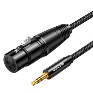 UGREEN AV182 XLR til 3.5mm Jack Kabel - 1m - Sort