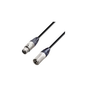 AH Cables K5MMF0500 XLR Forbindelsesledning [1x XLR-tilslutning - 1x XLR-stik] 5.00 m Sort