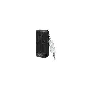 LogiLink BT0055 Bluetooth Audio Adapter - Bluetooth trådløs audiomodtager - Minijack (3,5mm) - Sort