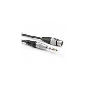 Hicon Sommer Cable HBP-XF6S-0090 Audio Adapterkabel [1x Jackstik 6.3 mm (stereo) - 1x XLR-bøsning 3-polet] 0.90 m Sort