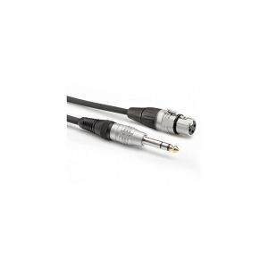 Hicon Sommer Cable HBP-XF6S-0600 Audio Adapterkabel [1x Jackstik 6.3 mm (stereo) - 1x XLR-bøsning 3-polet] 6.00 m Sort