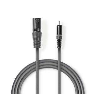 Nedis Xlr Monokabel Xlr 3 Pin Han - Rca Han - 3 M