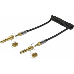 Delock Spiral Minijack 3.5 Mm / Jack 6.35 Mm Kabel - 5 M