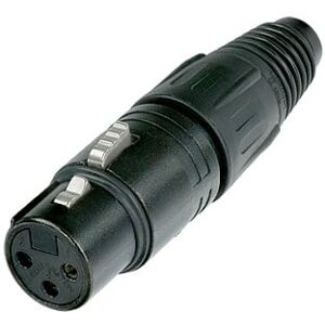 High Quality Neutrik 3 Pin Xlr Hun Stik Til Lodning - Sort