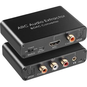 Audio Extractor 192khz Dac Converter Arc Audio Extractor Support Digital-kompatibel lyd til analog