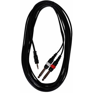 HiEnd 2 x jack(mono)-til-minijack(stereo)-kabel 6 meter